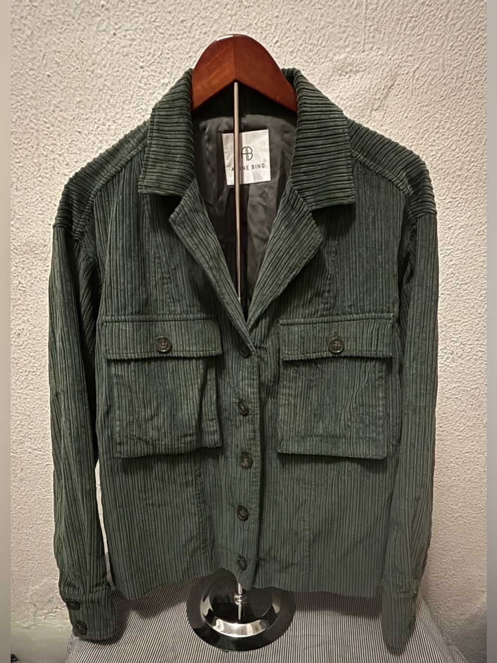 Anine Bing Green Sam Corduroy Jacket - M